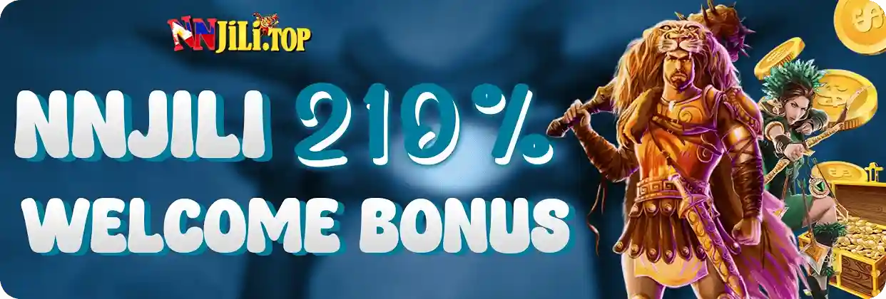 NNJILI online casino homepage banner featuring mobile gaming experience and popular casino games